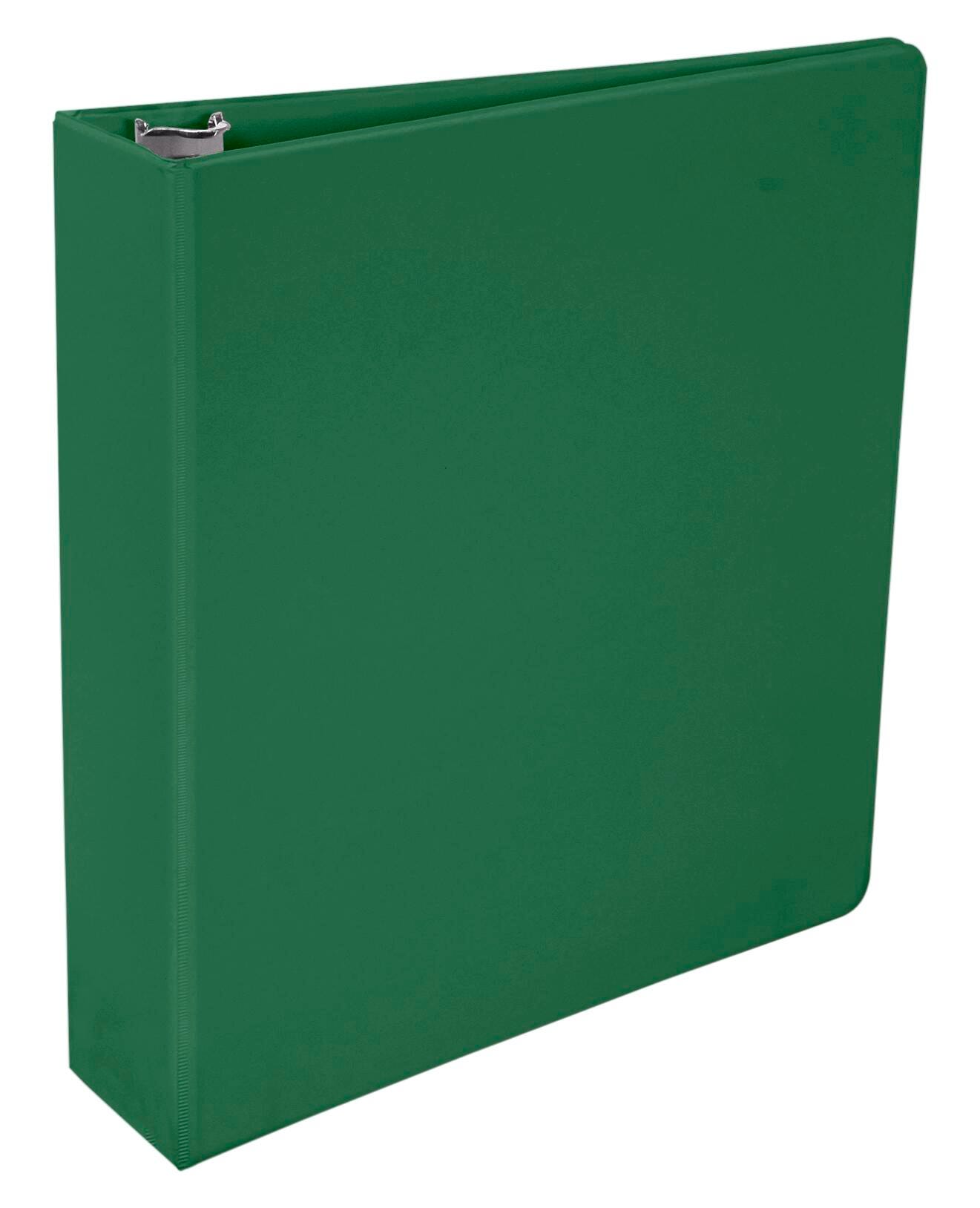 School Smart Round Ring Binder, Polypropylene, 2 Inches, Green 086375
